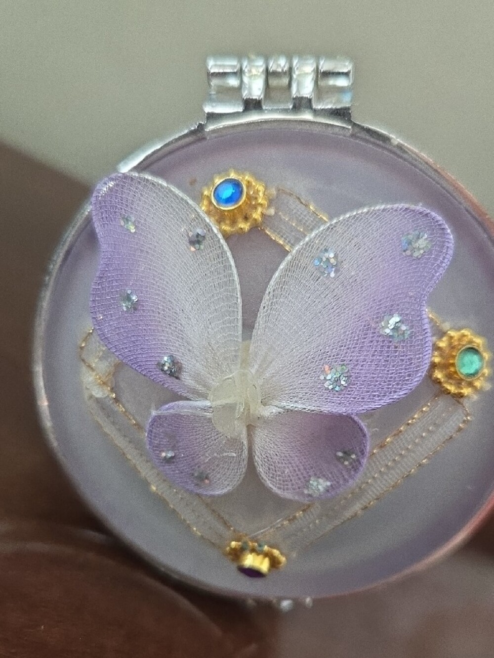 Delicate Purple Butterfly Trinket Box - Picture 8 of 11